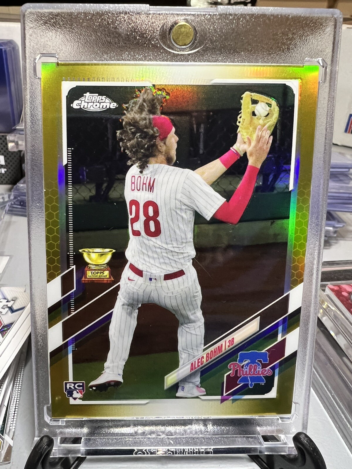 2021 Topps Chrome ALEC BOHM RC GOLD Refractor Rookie SP /50 Phillies See Desc*