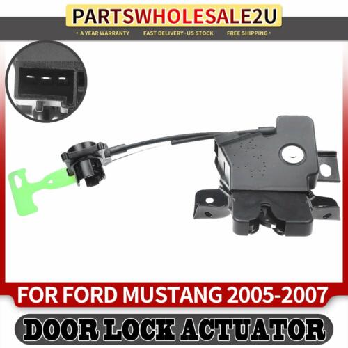 1x Rear Tailgate Trunk Deck Lid Latch Lock w/ Cable for Ford Mustang 2005-2007