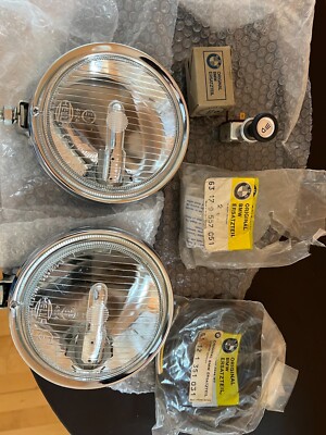 NOS Hella 140 Chrom Fernscheinwerfer Komplettset  BMW 02 2002 Tii 3,0CSI 70iger