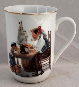 norman rockwell mug for a good boy