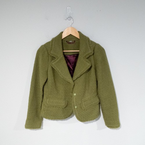 Wool Tweed Blazer Coat Women's 
