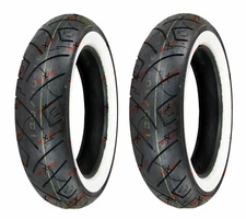Shinko 777 100/90-19 170/80-15 White Wall Front Rear Tire Set Motorcycle Tires