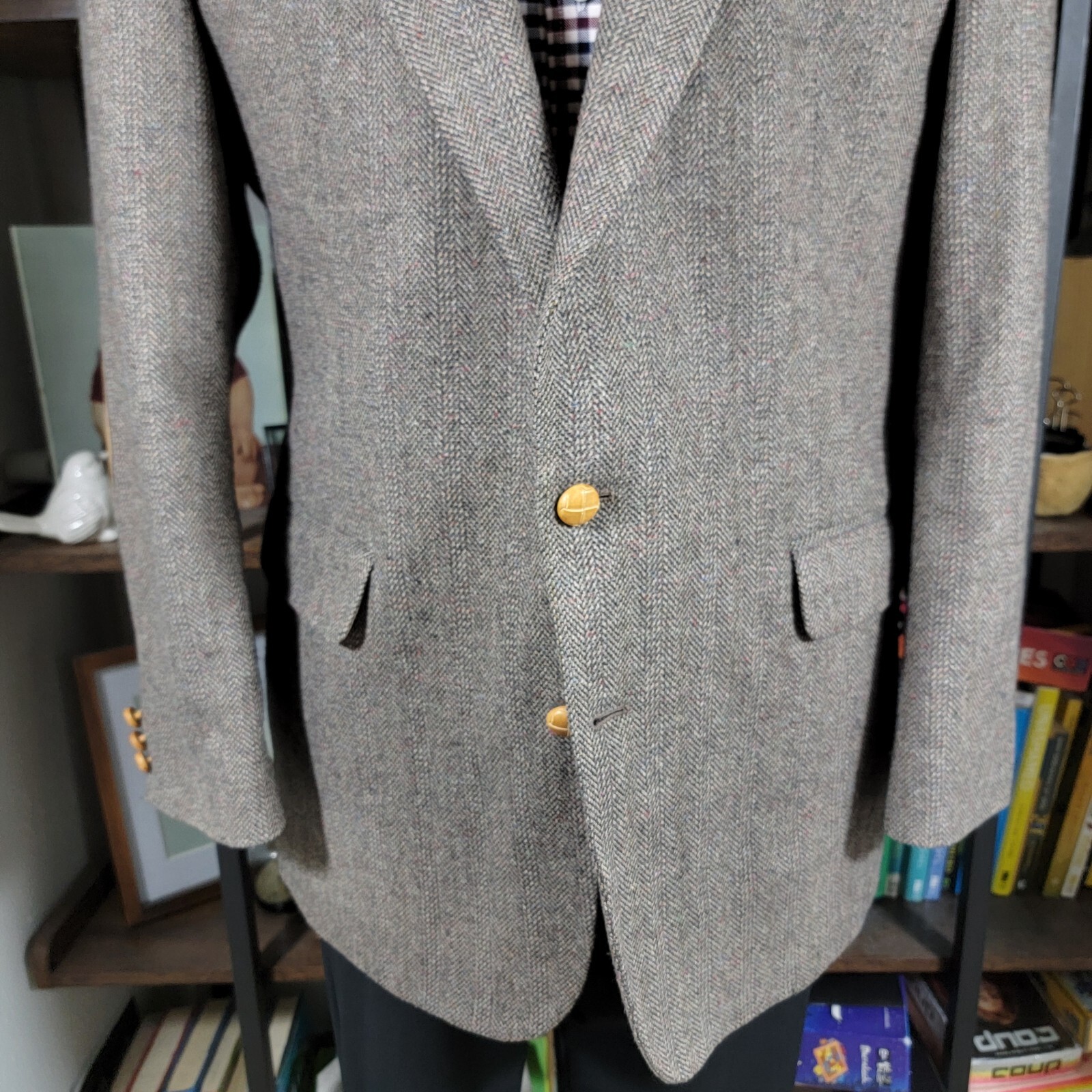 VTG Reed St James Men's Tweed Sport Coat Blazer T… - image 7