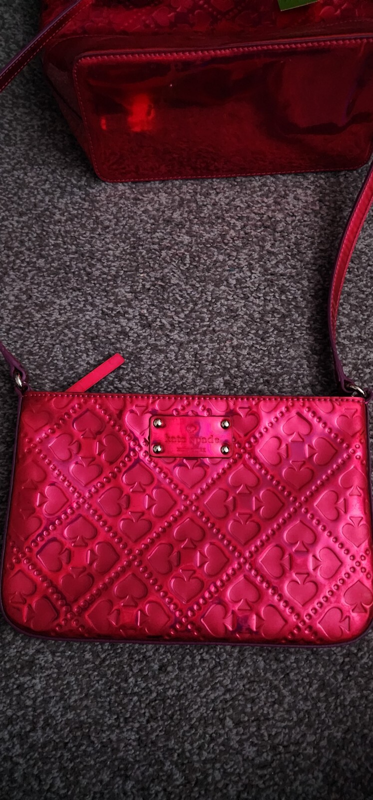 NWOT Kate Spade Pink Holographic Crossbody Bag  