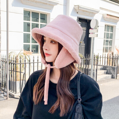 Women's Earflap Cap Bucket Hat 