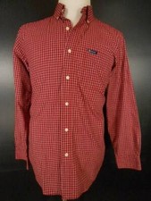 Beautiful Men's Small Ralph Lauren Chaps Easy Care Red Plaid LS Button Shirt