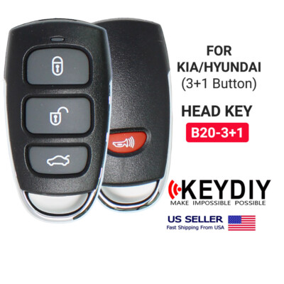 KEYDIY Car Flip Key Remote For KIA Huyndai B-Series 4B with Panic B20-3+1