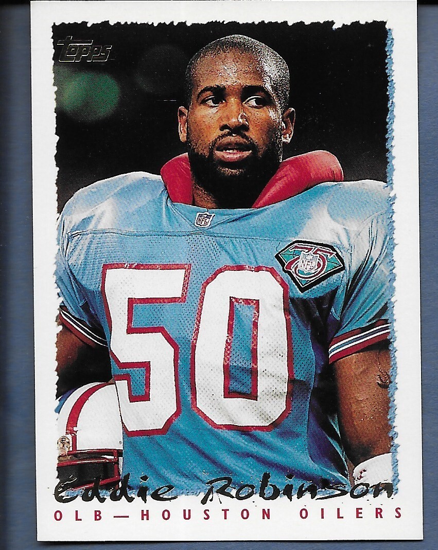 1995 Topps Football Card #406 Eddie Robinson OILERS NM | eBay