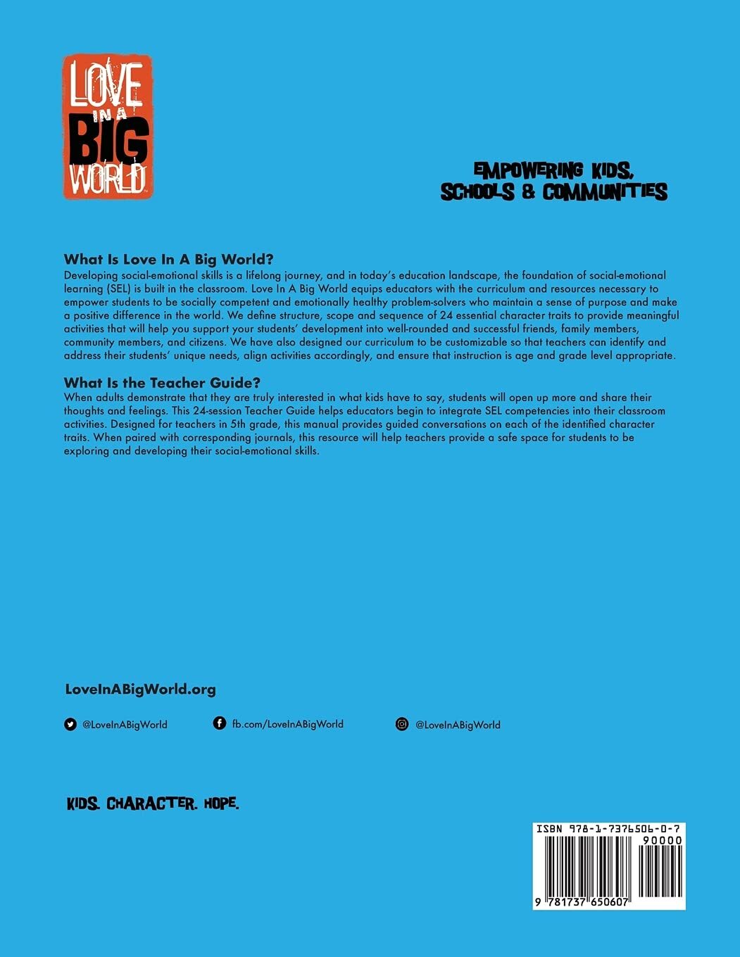 Thumbnail - Fyke, Tamara Love In A Big World: Teacher Guide 5th Grade - Life