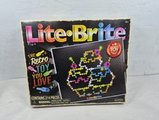 New 214 Pieces Magic Screen Lite Brite Kids Toy Fun Light Bright Game Set