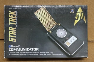The Wand Company Star Trek 50th Bluetooth Communicator In Box TESTED