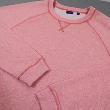 FootJoy French Terry Crewneck Men XL Sweater Pink Pullover Golf Performance Tech