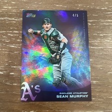 Topps X Steve Aoki 2022 Sean Murphy #123 Tie-Dye Glitter Blast /5 A's
