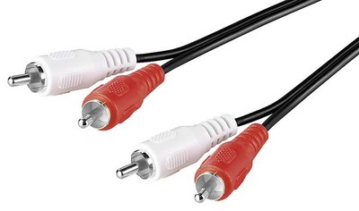 3x Audio-Video-Kabel 2,5 m ; AVK 128-0250 2.5m PL