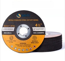 100 x SATC 115 x 1mm metal cutting discs, inox slitting disc, 4.5&rdquo; Grinder Blade