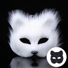 Fox Half Face Eye Mask Halloween Cosplay Costume Party Masquerade