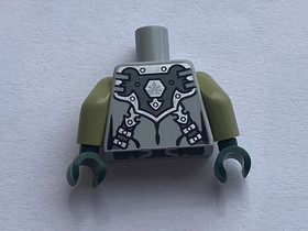 LEGO Light Bluish Gray Chima Torso Chi 973pb1633c02 Minifig loc063 Set 70132