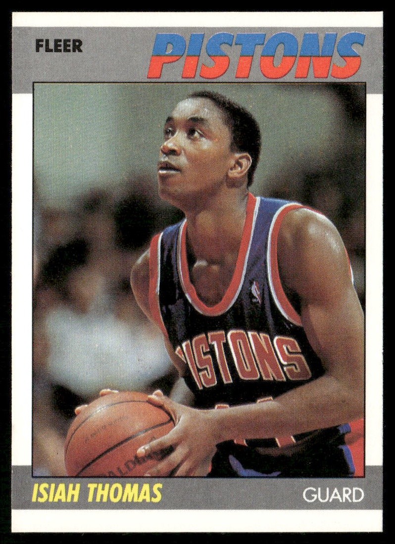 Isiah Thomas 1987-88 Fleer #106 M7