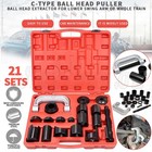 21 Pcs Ball Joint Repair Tool Kit Auto Service Removal Installer Master Adapter