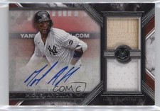 2022 Topps Museum Collection Swatches Dual Relic 81/100 Miguel Andujar Auto 0c6