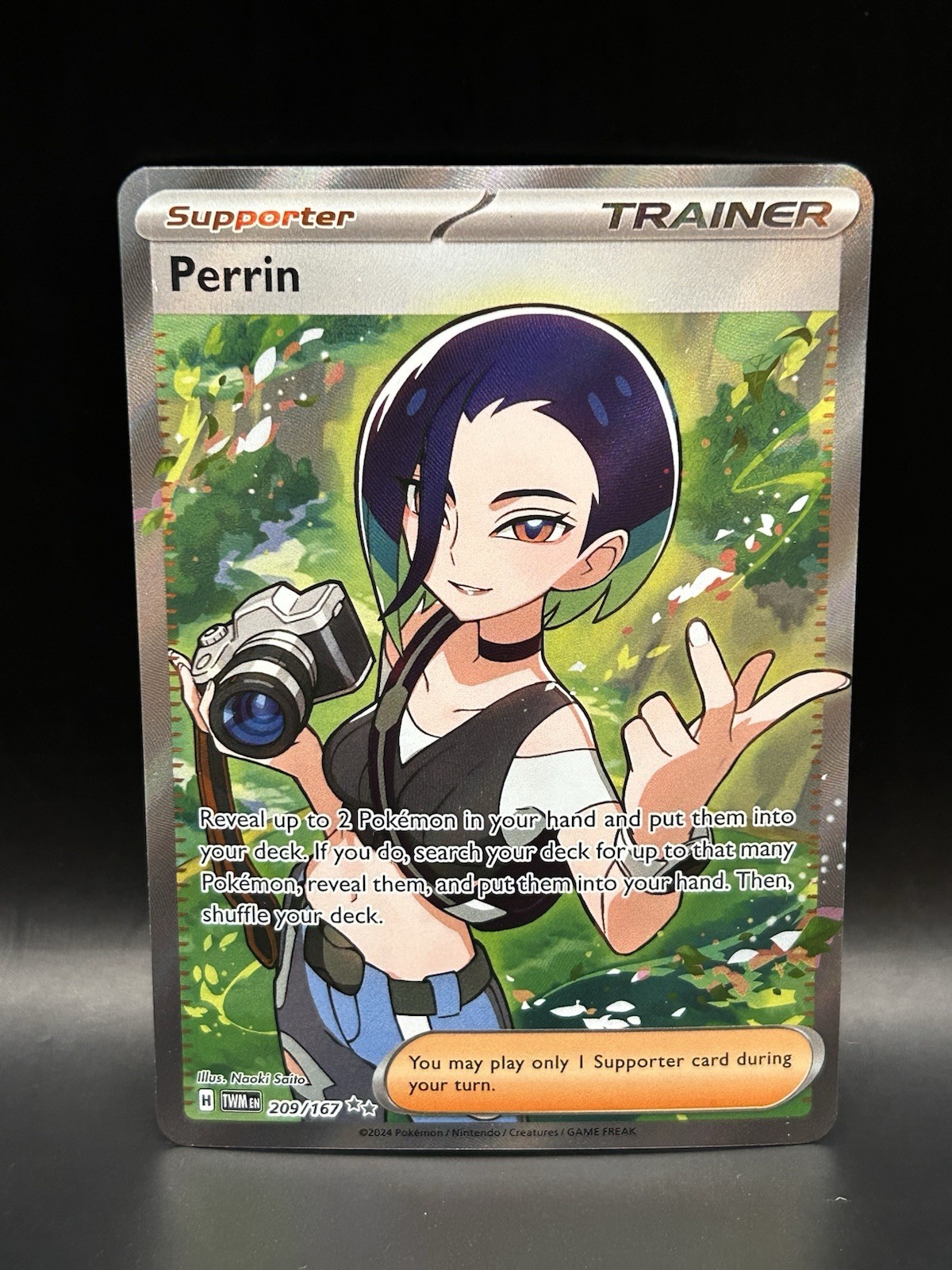 Perrin 209/167 - Pokemon Twilight Masquerade Card - NM 