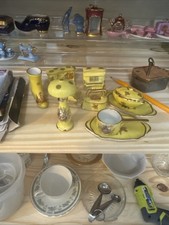 Vintage Limoges France Miniature Dollhouse Hand Painted Porcelain Tea Set 10 Lot