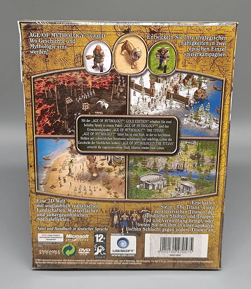 Age of Mythology Gold Edition - Big Box - PC - Sigillato - NUOVO ULTRA RARO - Immagine 2 di 4