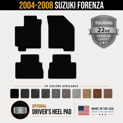 Avery Touring Front & Rear Floor Mats for 2004-2008 Suzuki Forenza #1Te