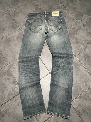 Levis Jeans W30 L34 standard regular straight leg vintage blau / graustich