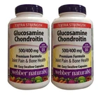 Webber Naturals Glucosamine Chondroitin D3 extra strength, 500/400 mg 300ct, 2pk