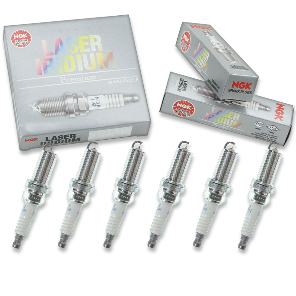6 pcs NGK Laser Iridium Spark Plugs for 2011 Saab 9-4X 2.8L V6 - Engine Kit zl