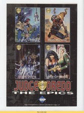 1995 Edge Entertainment Judge Dredd: The Epics Promo Sheet Promo Sheet READ 1m8