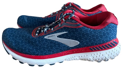 Brooks GTS-20 "USA" rot weiß blau Sterne Laufschuhe 1103071D436 Herren Größe 10