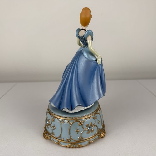 Disneyland Paris Cinderella Musical Figurine Music Box Wind-Up Rotating - 第 5/12 張圖片