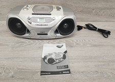 Philips ZA1050 Boombox CD Cassette Player AM FM Radio AS IS PARTS REPAIR READ