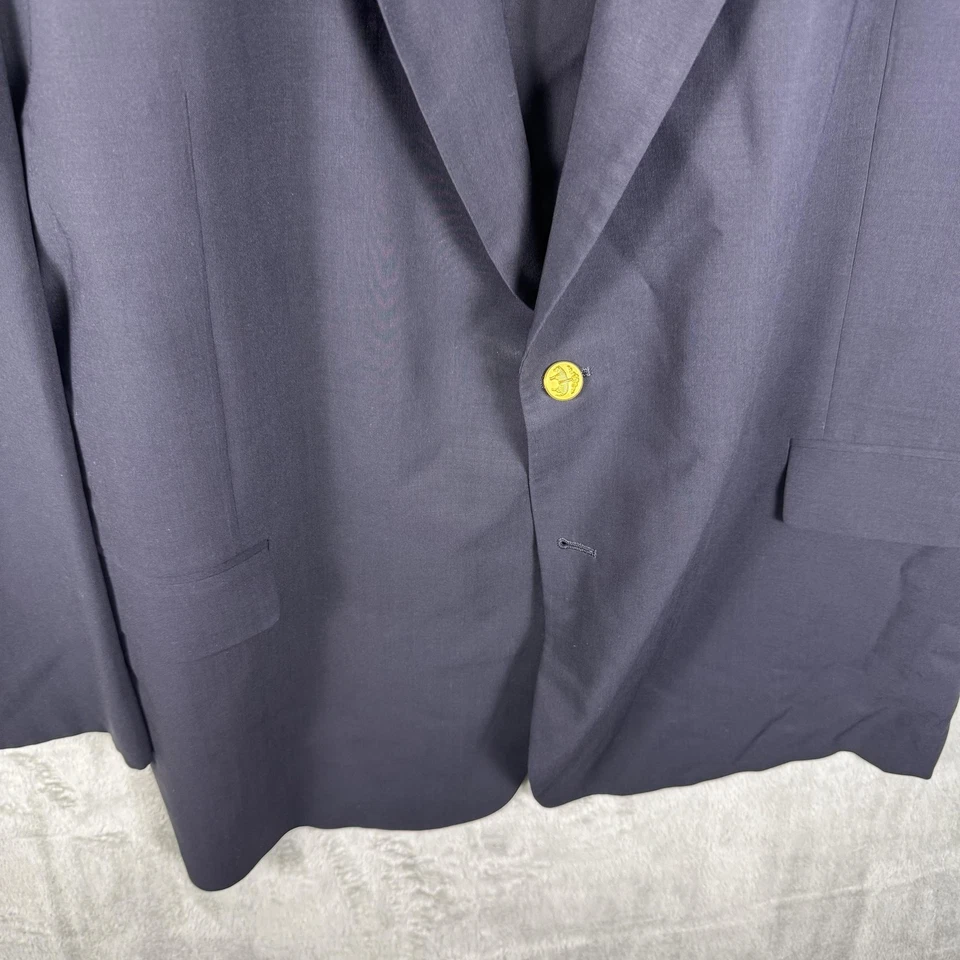 Blazer Brooks Brothers Para Hombre 52L Azul Marino BrooksCool Clásico Dorado Botón Oficina Foto 2 de 4