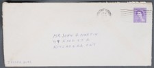 MayfairStamps Canada Kitchener to City 4 Cent Queen Elizabeth II Cover aaw_78593