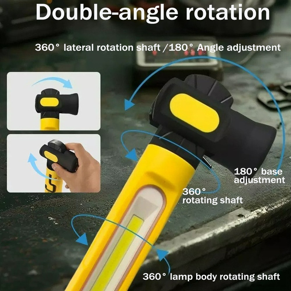 Under Hood Work Light Bar,LED Magnetic Light Bar with Hooks Cordless Rechargeabl