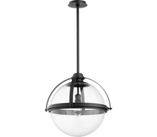 Quorum 88-20-69 Restoration One Light Pendant in Bronze/Dark Finish,