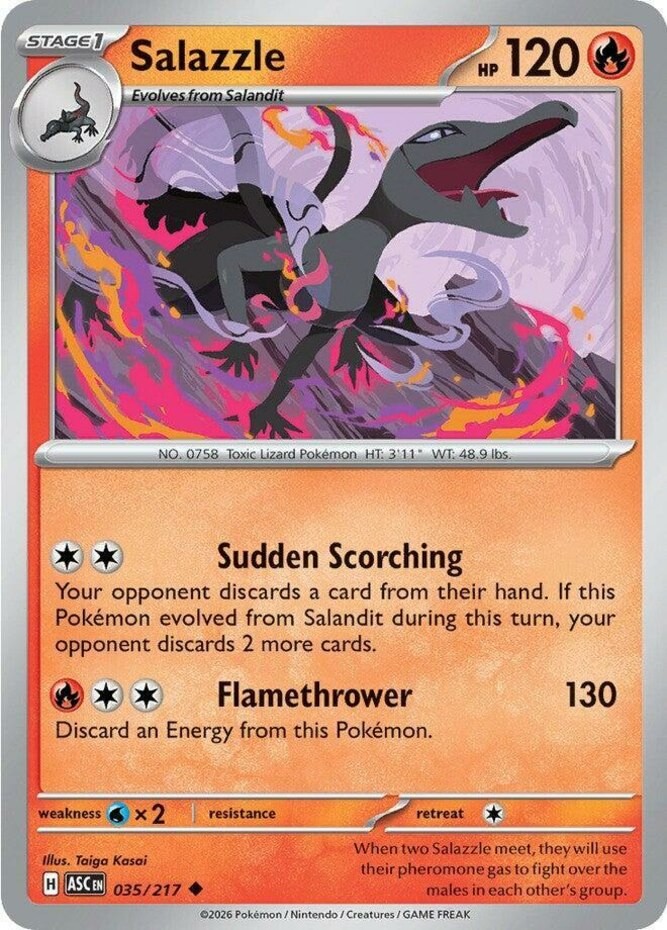 Salazzle - 035/217 - Uncommon Near Mint Ascended Heroes
