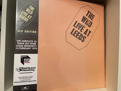 The Who Live At Leeds 3 x Vinyl LP Deluxe 180gram Half Speed Remastering Sealed