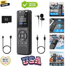64GB Digital Voice Recorder with Playback,Audio Recording Device for Lectures...