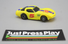 TYCO Slot Car Chevy Corvette C3 Yellow with Blue Stripe 5 Untested