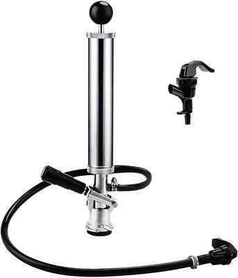 FERRODAY 8'' Keg Tap Keg Pump D-System Beer Taps for Kegs US Keg Pump for Beer...