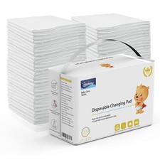 Disposable Changing Pad Liners 100 Pack - Ultra Absorbent  Waterproof