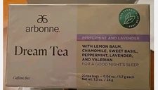 New Arbonne Dream Herbal Infusion Tea Caffeine Free Peppermint And Lavender