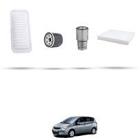 Hoffcar Wartungsset - 4 Filter FüR Toyota Corolla IX Verso 2.0 D4-D 85KW Ab 2