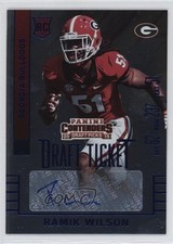 2015 Contenders Draft Picks College Ticket Blue Foil Ramik Wilson #241 Auto 1f6