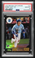 2022 Chrome Ben Baller Edition 1987 Topps Baseball Bobby Witt Jr PSA 10 04qn