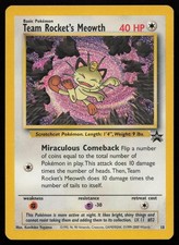 Team Rocket's Meowth 18 Promo Wizards Black Star Promos Pokemon English LP on eBay